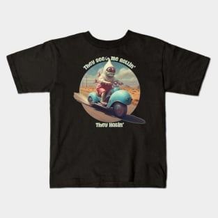 They See Me Rollin' - They Hatin' Scooter Kids T-Shirt